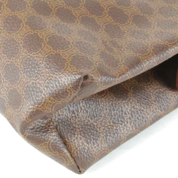 CELINE Macadam Pattern Pouch / Leather Brown Women's 1355240910434T - Picture 5 of 9